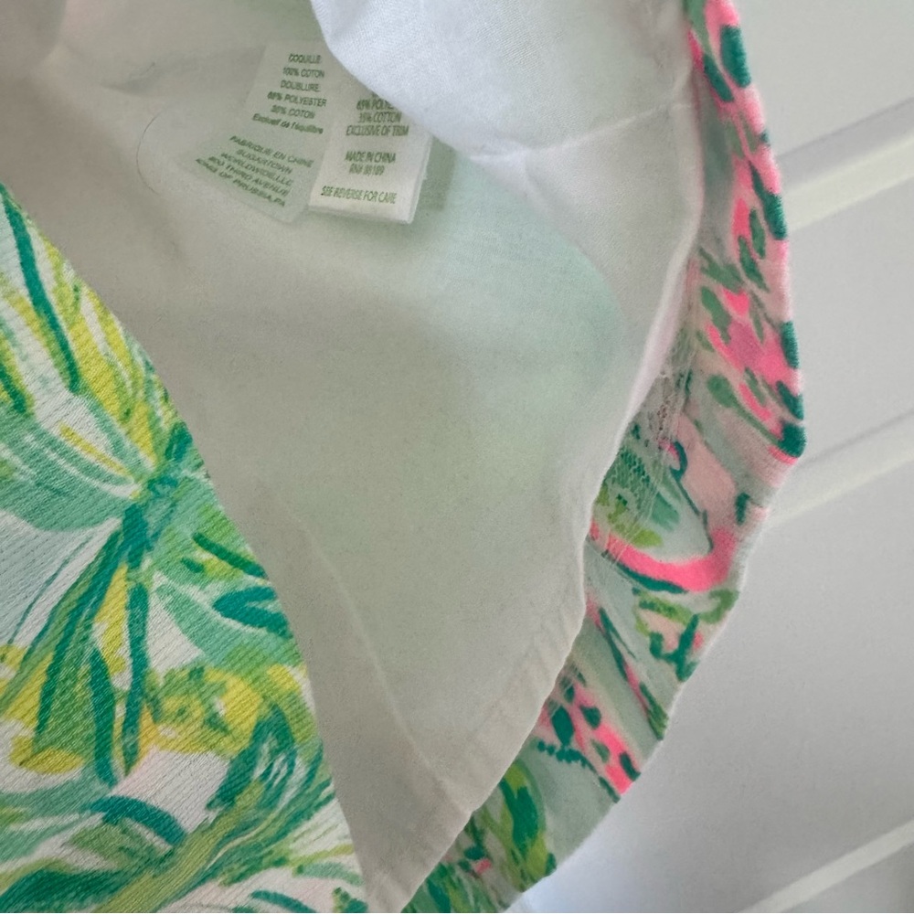 Lilly Pulitzer Mini Mila Shift Dress in Seasalt Blue on Parade Girls’ Size 12 - Picture 7 of 13